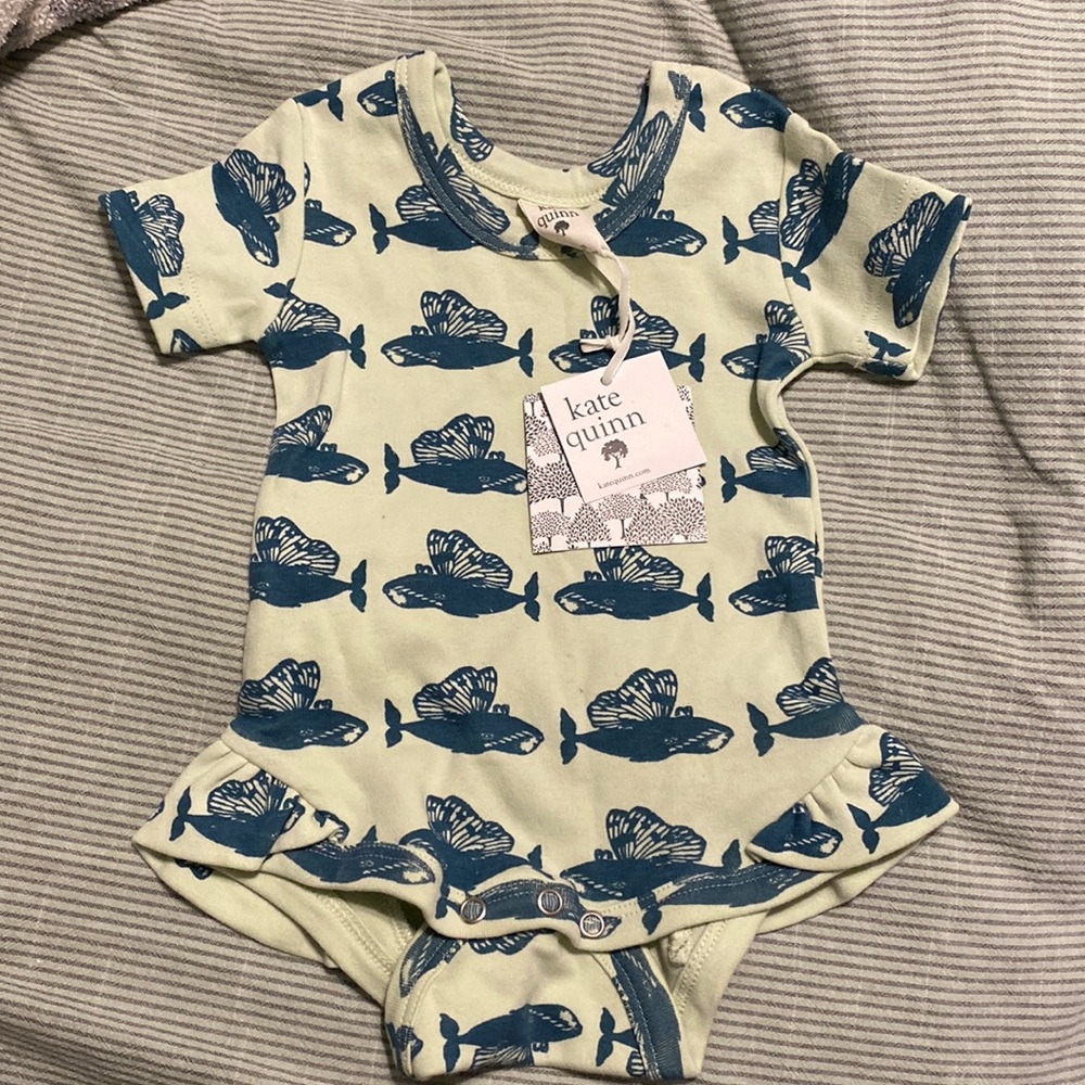 Short Sleeve Ruffle Leg Bodysuit